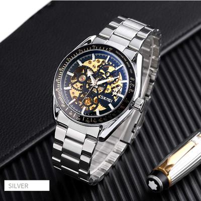 Automatic Movement Mechanical Watches For Men Fashion Casual Skeleton Hollow Luminous Waterproof Watch