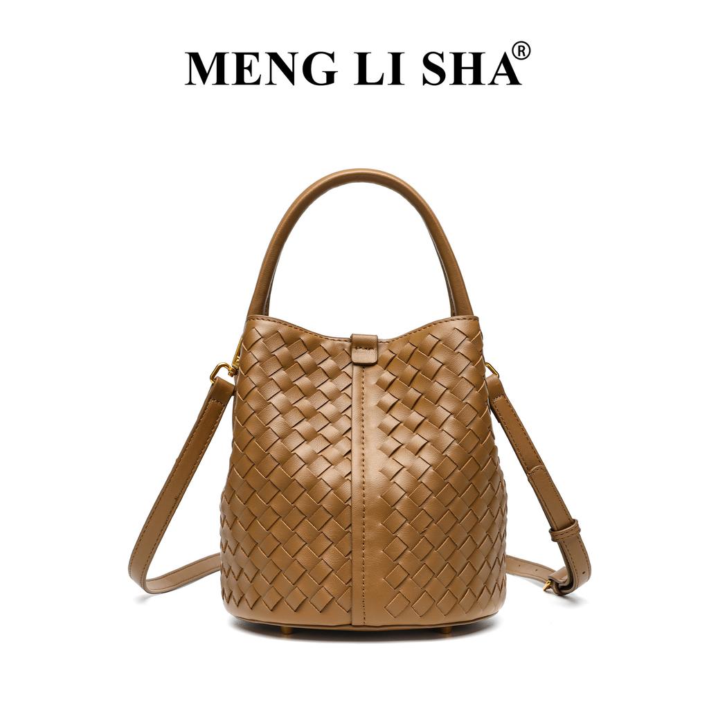 New Minimalist and Versatile Handmade Woven Women's Bag, Fashionable Single Shoulder Crossbody Bucket Bag, Handbag Handle, Mother Bag