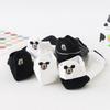 Damen Unsichtbare Dünne Low-Cut Socken - Mickey Cartoon Schwarz & Weiß