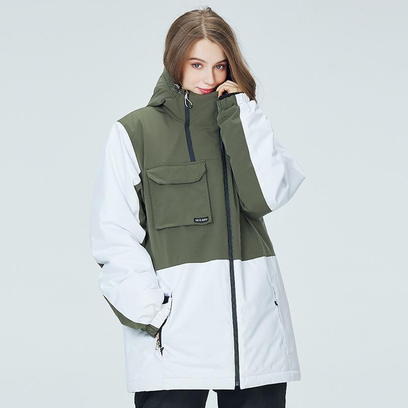 Outdoor winter windproof and waterproof men's and women's suits, warm and thickened ski clothes, snowboard and snowboard ski clothes.