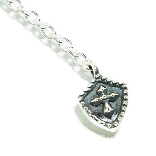 Shinjuku Gin No Kura Chain Cross Shield Ear Cuff (1 Piece) Cross Dangle Sterling Silver 925 Men's