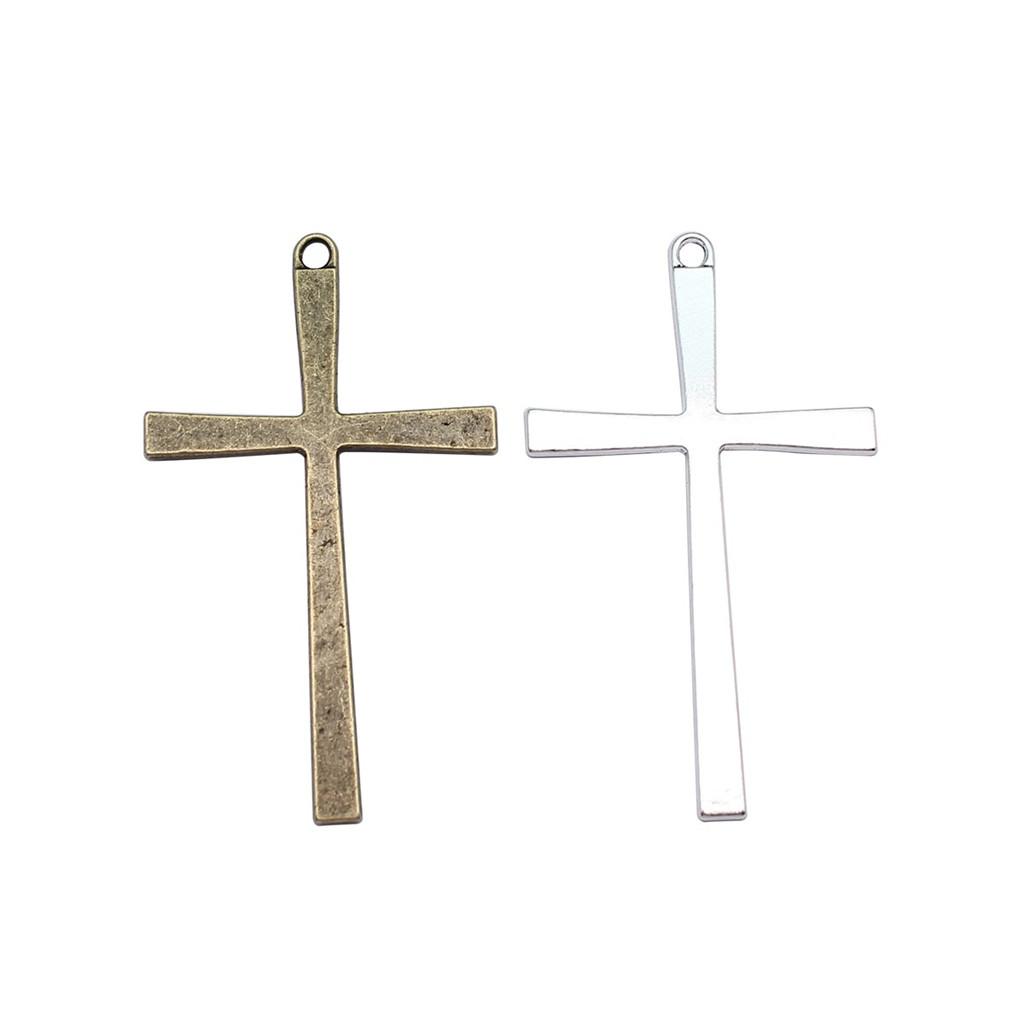 Hollow Cross Charms Multi Color Alloy Pendants For Gothic Christian Jewelry Accessories