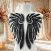 Pearlescent Applique Embroidered Wing Accessory Hand Sewn Sequins And Beads For Wedding Party Attire