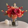 Estilo Europeo Flor Artificial Eucalipto Diente de León Peonía Hortensia Rosa Rosa de Boda Seda Arte Floral Accesorios de Fotografía Flores Simuladas