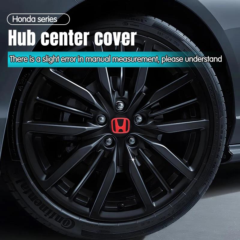 4Pcs 69mm 62mm 58mm Car Wheel Center Hub Cap Caps Emblem Logo Classic Style For Honda Civic Accord Fit CRV Jazz Odyssey Prelude