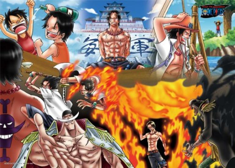 Ensky jigsaw puzzle One Piece Fire Fist Ace 500-piece 500-120