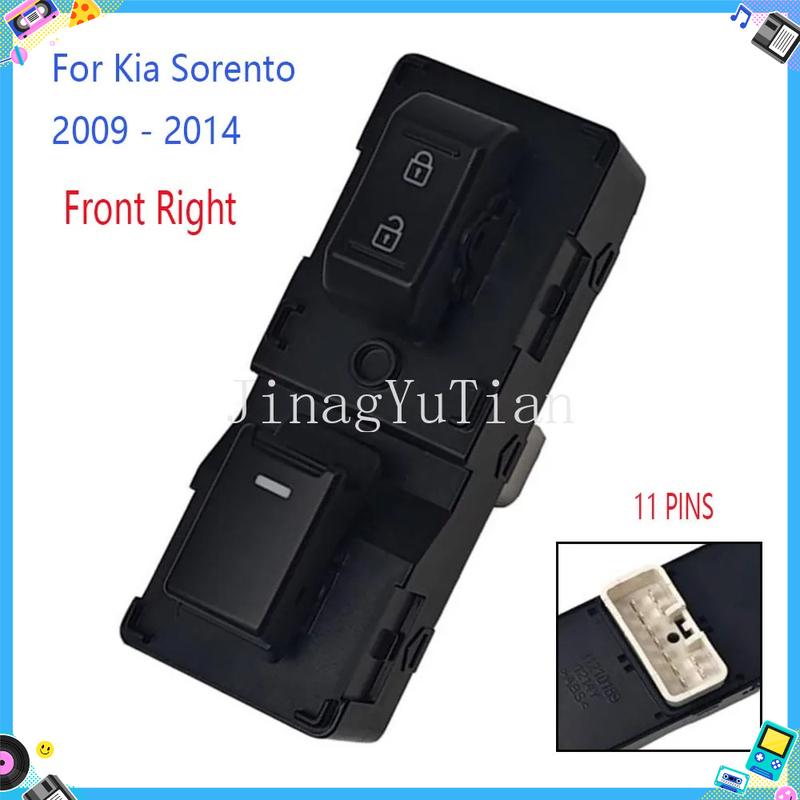 

Car Accessories for Kia Sorento US Version 2009-2014 Front Right Electric Power Window Switch Glass Lifter Control Button Parts