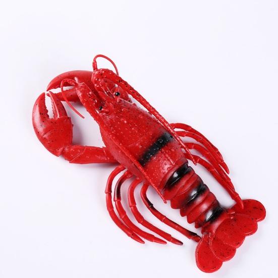 Simulated Lobster Model Squeaky Realistic Stress Relief Crab Squeeze Toy Home Office Desktop Decoration Photo Props