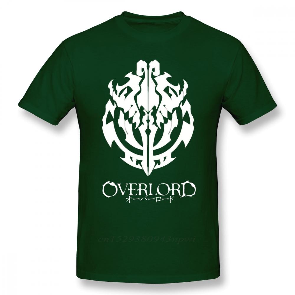 Overlord T-Shirt Overlord Anime Gildenemblem Ainz Ooal Gown T-Shirt Grafisches Kurzarm-T-Shirt Herren Übergröße T-Shirt