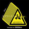 WEZHO Triangular High Temperature Warning Sticker