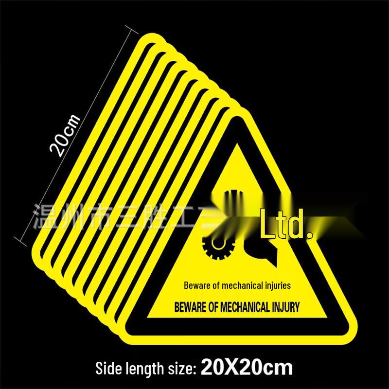 WEZHO Triangular High Temperature Warning Sticker