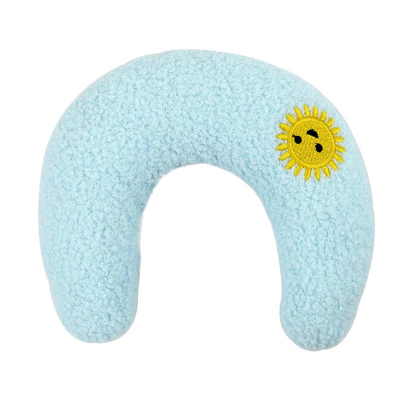 Kleine Katze U-förmiges Plüsch-Kuschel- und Schlafkissen