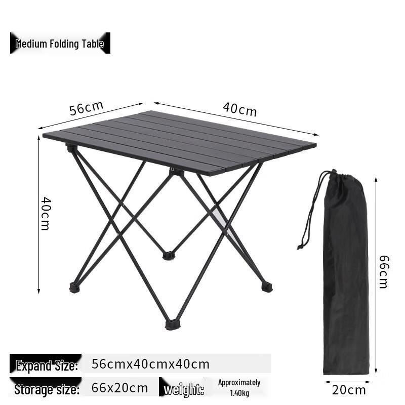 Jun Kai Wei Portable Aluminum Outdoor Folding Table Set
