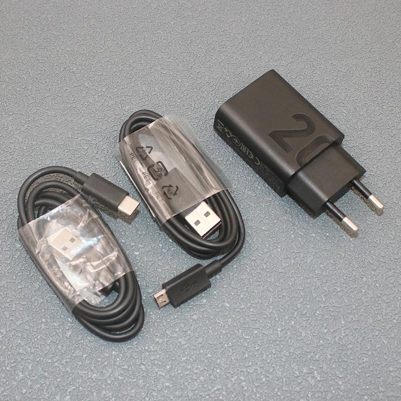 20W EU Plug Charger For Motorola Moto Edge S30 G60 G9 G6 G51 G34 E32 E7 Plus Fast Charge Power Adapter USB Micro/Type C Cable
