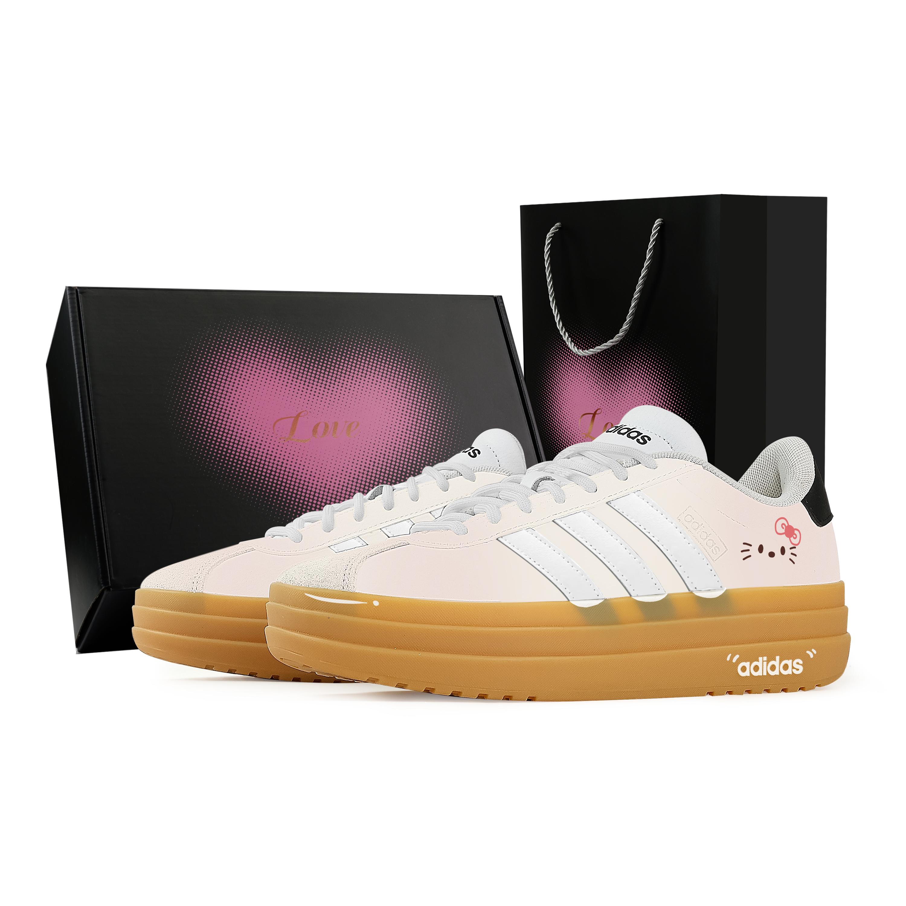

Adidas VL Court Bold Milk Soft Bag, Heart Box Slip Resistant Abrasion Resistant Low top Skateboard Shoes Women s IH3083(Team529--) 36