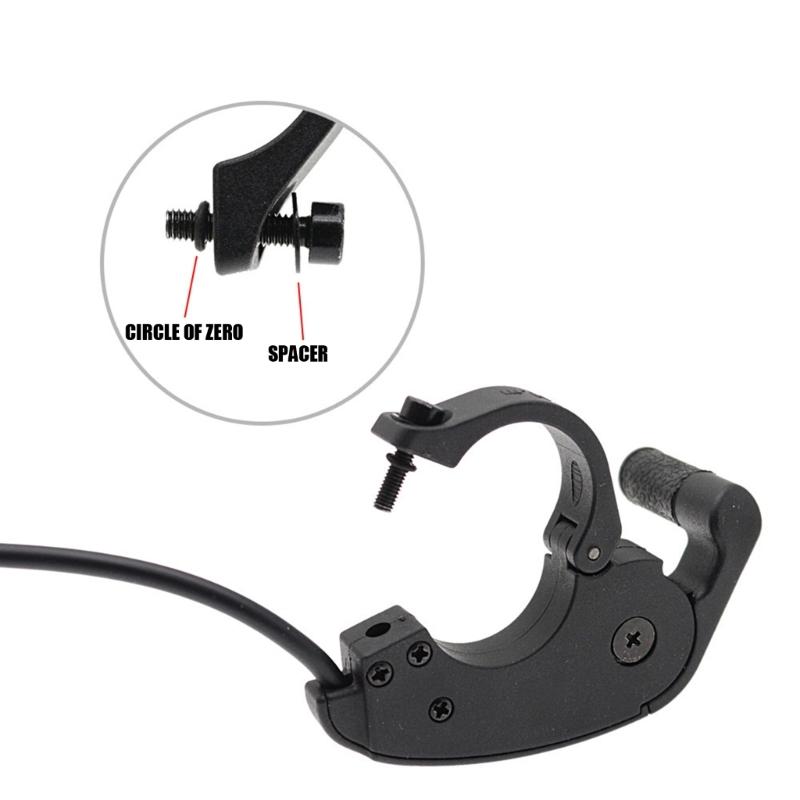 Front Push Electric Bike Thumb Input Piece with Cable and ABS Bar Mount for Spare Needs, Stock Care and Service