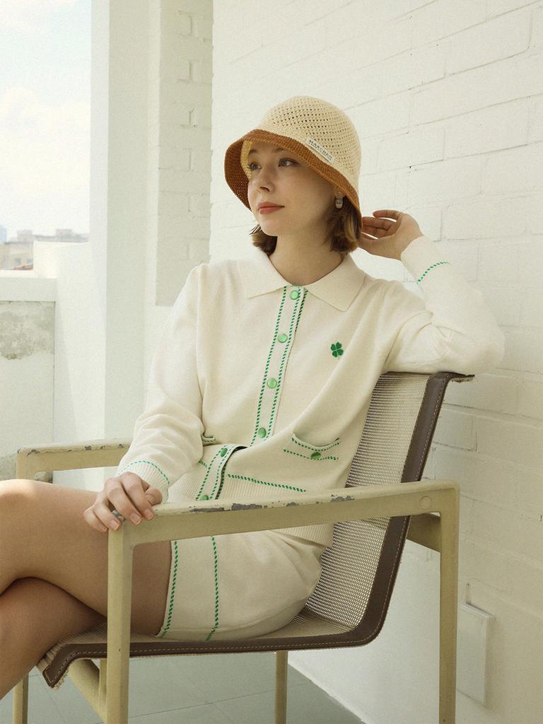 Meleuhen Pippi Crocher Bucket Hat (4Color)