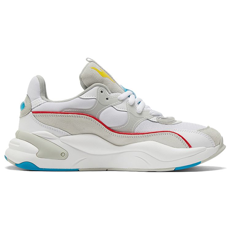 Puma Rs-2K Power Play Low Top Sneakers Women Sneakers White Gray Yellow 375132-02