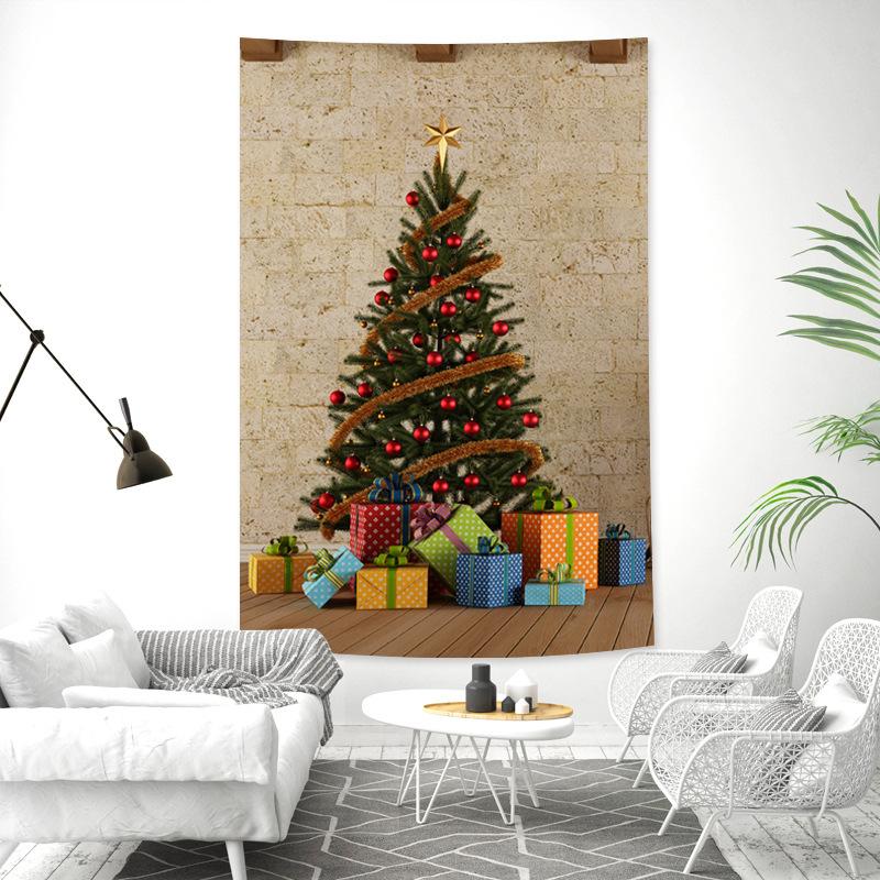 Рождественская елка Гобелен Праздничное украшение для вечеринки Настенный декор Новый — фото 6