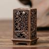Square Vertical Incense Burner, Small Xiangyun Alloy Incense Holder, Indoor Aromatherapy, Home Ornament, Chinese Plum Burners