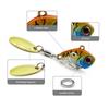 1 Stuks Roterende Metalen VIB Trillingen Aas Spinner Lepel Vissen Lokt 13g 16g 20g Jigs forel Winter Vissen Harde Aas Visgerei Pesca