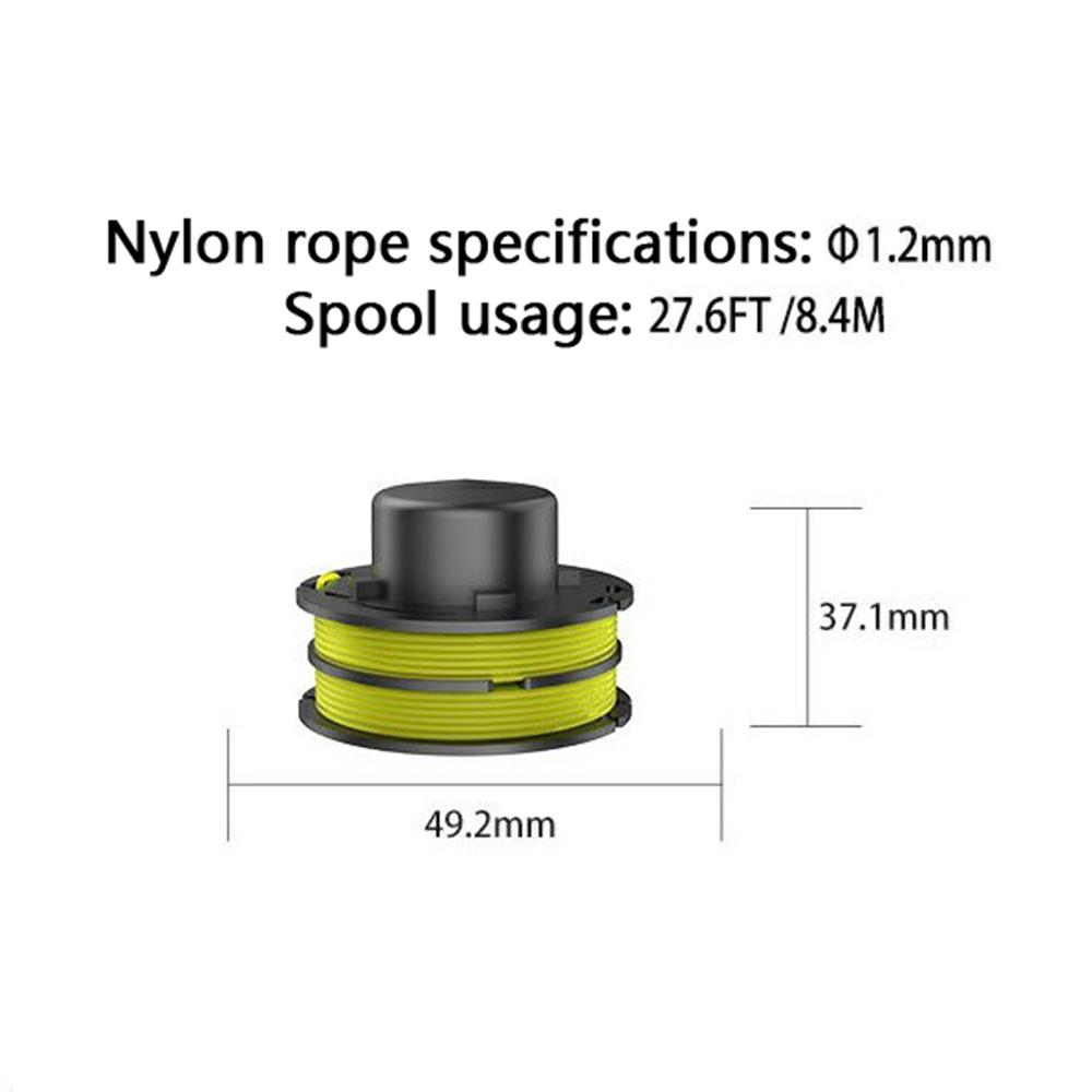 6PCS Nylon Wire Reels for Ryobi Lawn Trimmer Replacement Spools RAC119