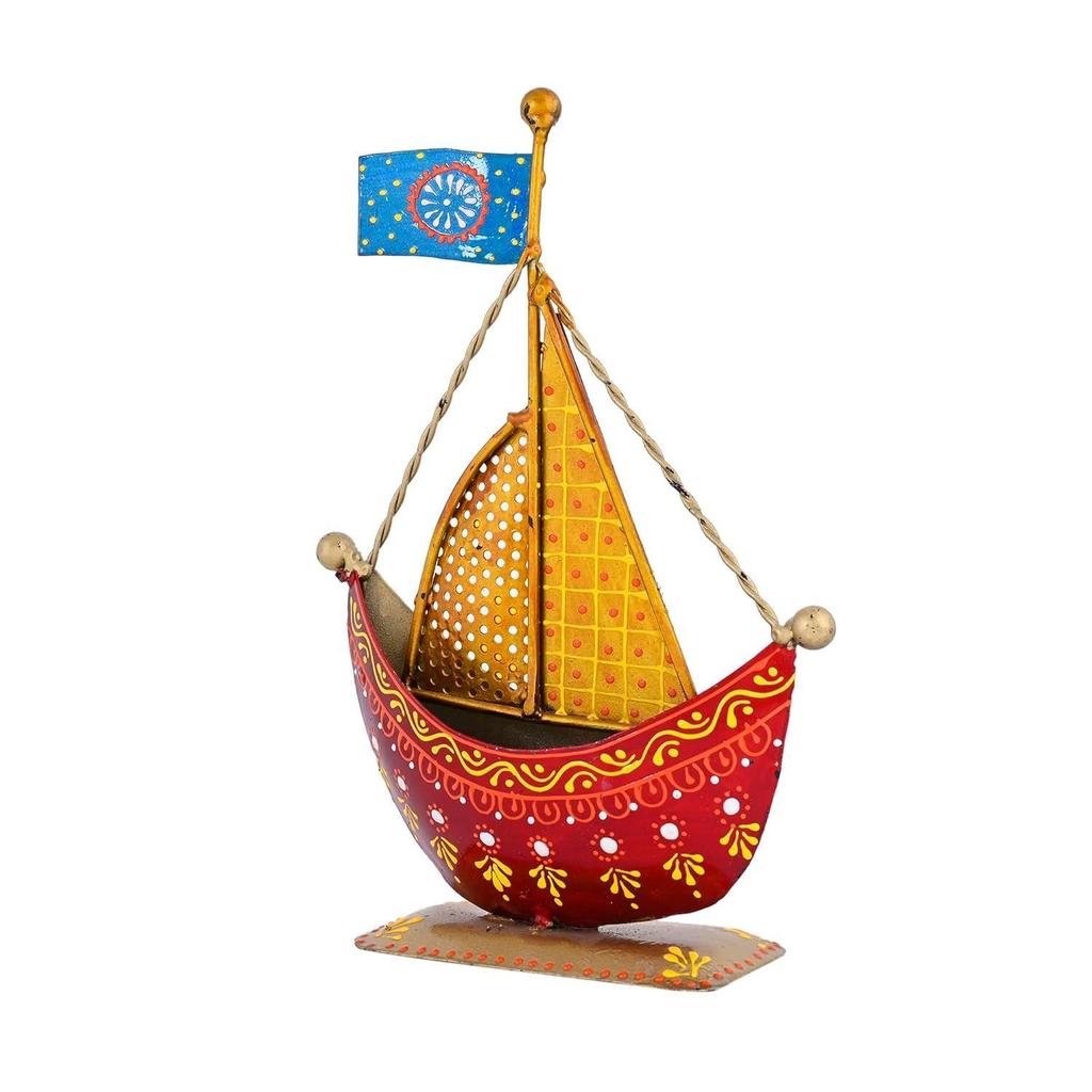 Metal Turkish Ship Boat Naav Showpiece Home Decoration Items for Living Room Figurine for Home Decor Bedroom Room Tabletop Desktop