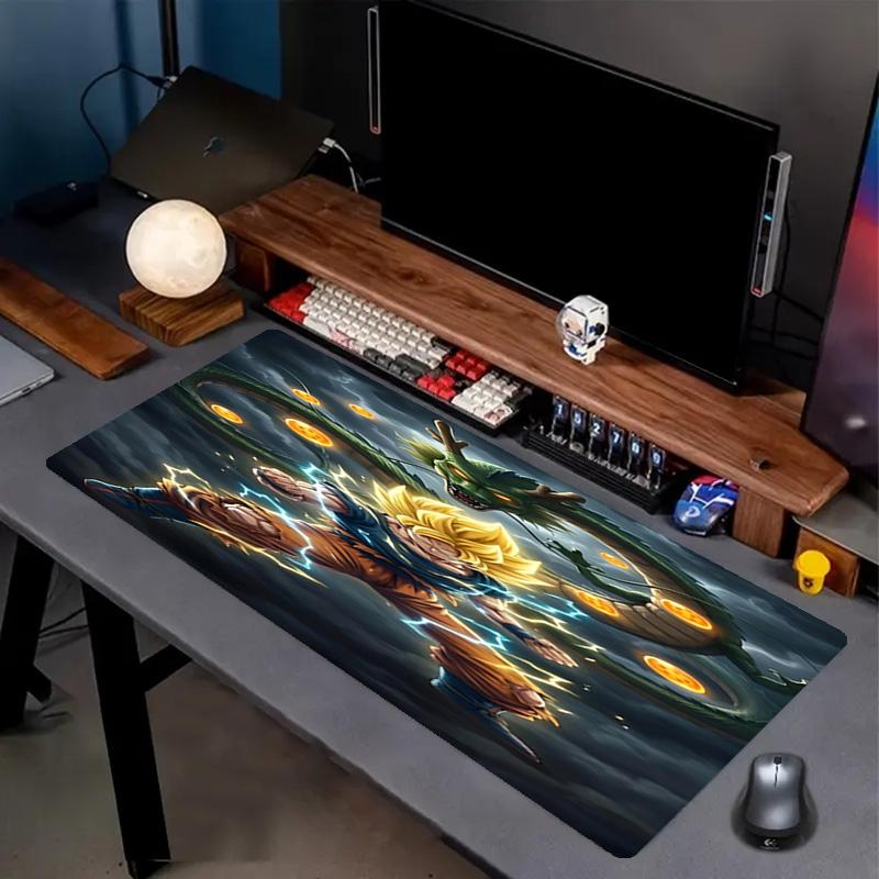 DRAGON BALL Print Mouse Pad, Anti‑Slip Desktop Keyboard Mat, for PC Laptop Gaming Working Daily Use, Cool Festival Surprise Gift
