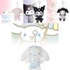 Adorable Japanese Kuromi My Melody Cinnamoroll Plush Doll Bag Pendant Soft Toy