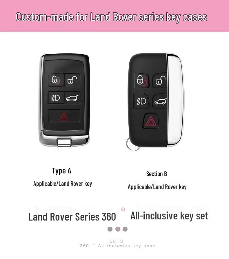 Premium Jaguar Key Case for XEL, XFL, F-Pace, I-Pace, F-Type, and XJ