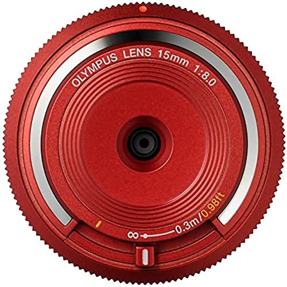 OLYMPUS Body Cap Lens for Micro Four Red RED Thirds, BCL-1580