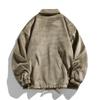 Autunno Inverno Abbigliamento da Lavoro Giacca di Velluto a Coste da Uomo Cappotto Elegante con Revers Maschile Casual Vintage Monopetto Cappotti Caldi Giacca