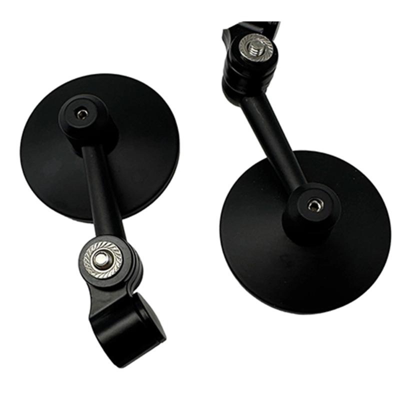Vibration Proof Motorcycle Rearview Mirror Expanded Visual Range Glares Resistant Mirror Effortlessly Setups