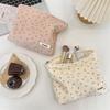 510133 Corduroy small floral cosmetic bag large capacity portable toilet bag liner bag travel sub-packaging storage