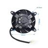 New Motorcycle 6-inch Cooling Fan, High Performance 12V Slim Electric Cooler Engine Radiator Fan