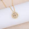 Heart Shaped & Four Leaf Clover Convertible Pendant Necklace Advanced Sense Necklace Crystals Jewelry for Women Girls