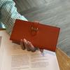 Genuine Leather Women's Bifold Wallet: Top Layer Cowhide Clutch with Multiple Card Slots and Large Capacity