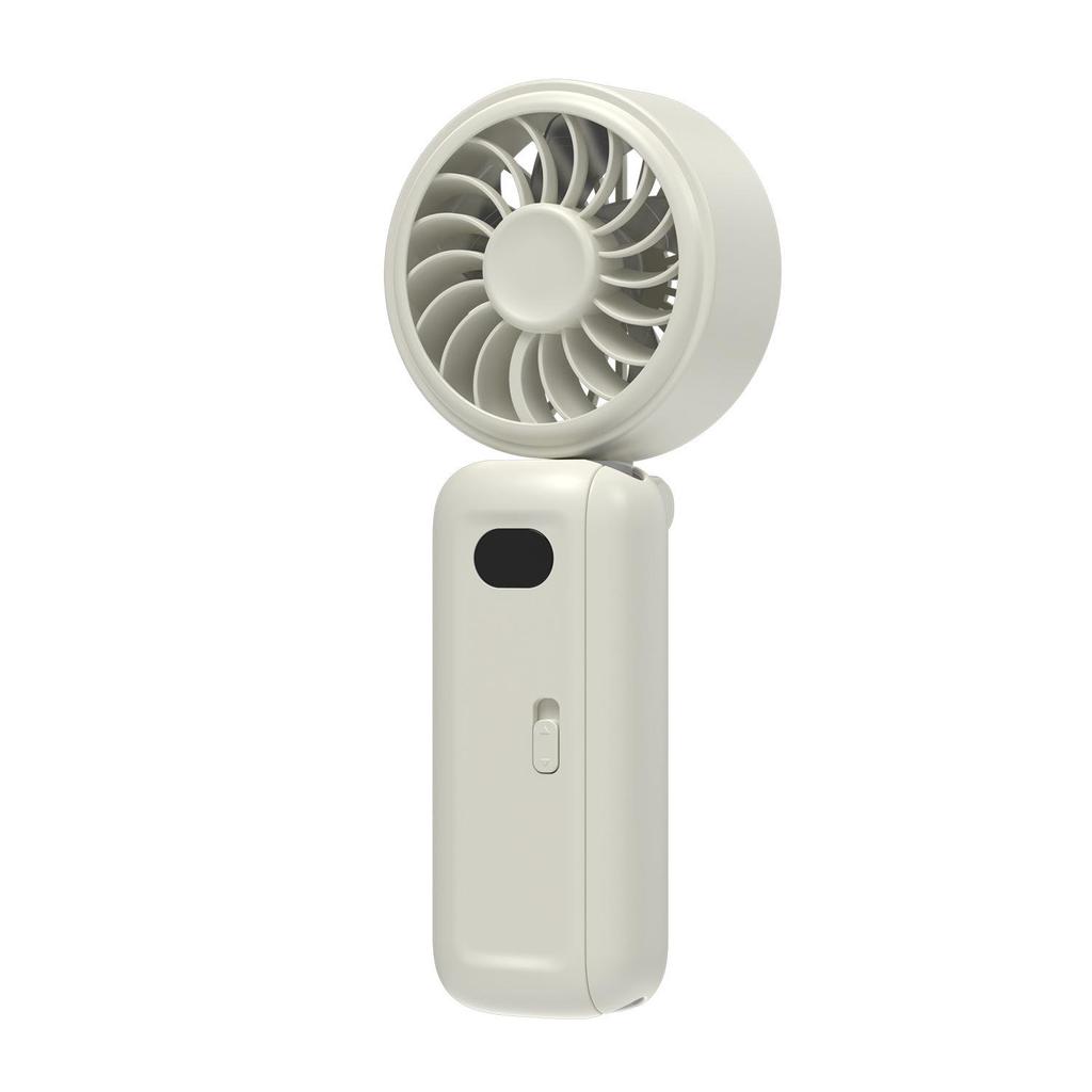 Portable Folding Handheld Fan with Umbrella Clip for Outdoor Use