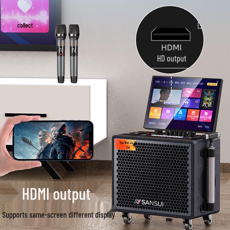 Sansui MC106 All-in-One KTV Bluetooth Speaker CN Plug (adapter Included)