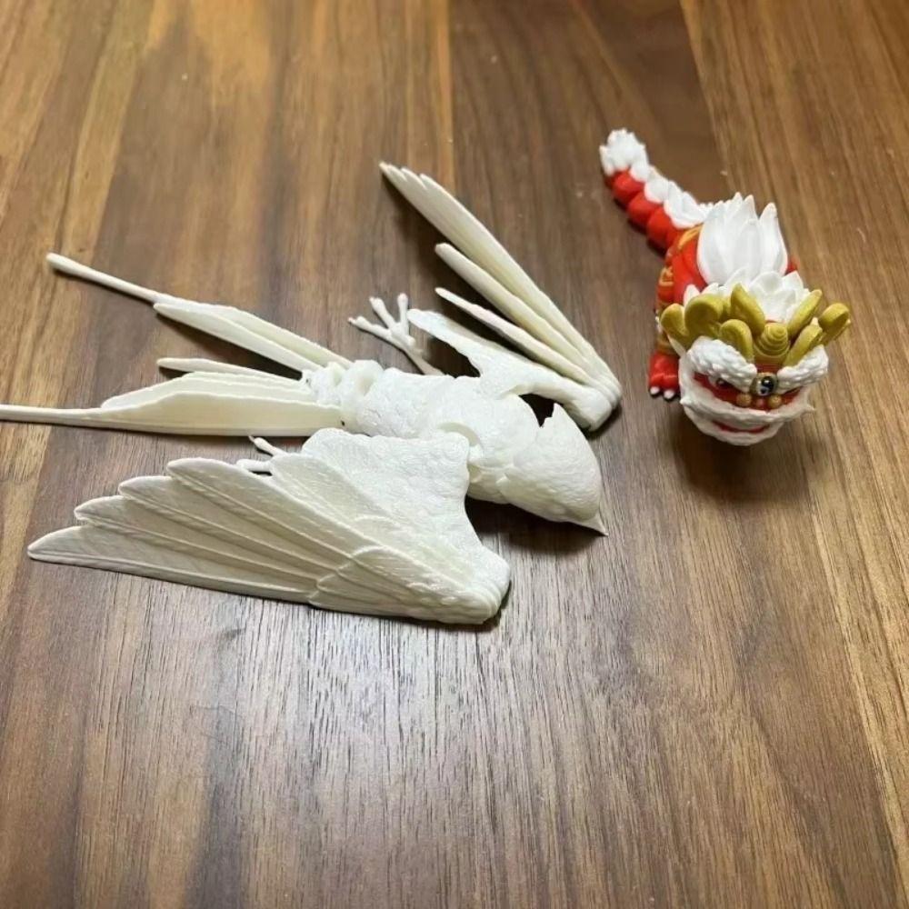Solid Color 3D Printed Bird Model Multi-jointed Articulated Animal Figurine  Desktop Decoration