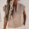 2026 Spring/Summer New Wish Solid Color V-Neck Short Sleeve T-Shirt Women's Clothing