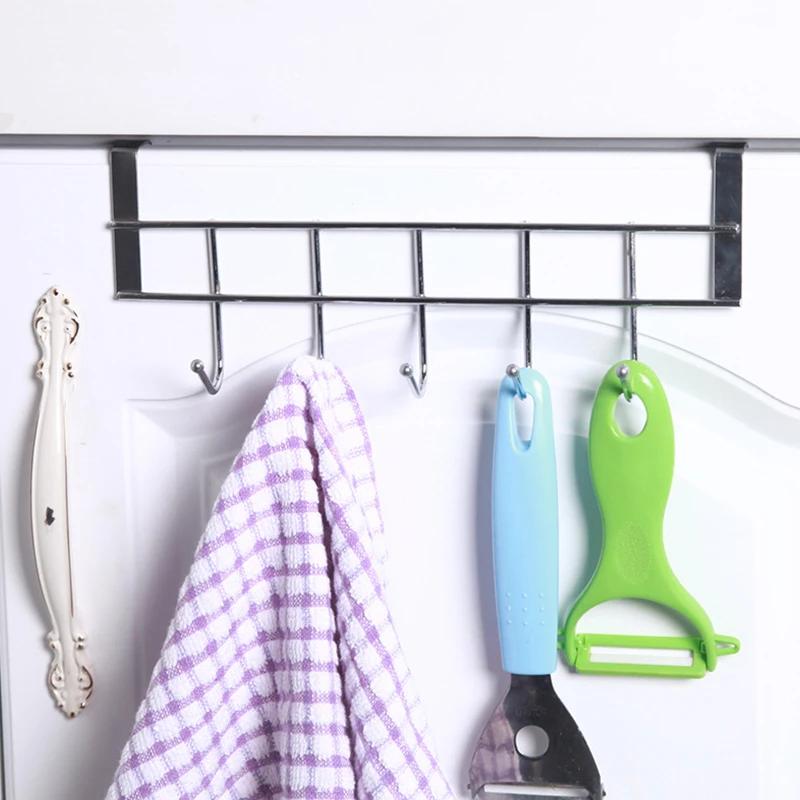 1PCS Outdoor Towel Rack Hanger, Hat Organizer, Hanger, Rack, House, Bathroom, Kitchen, 5Hanger Over The Door Hook Quintuple Hook