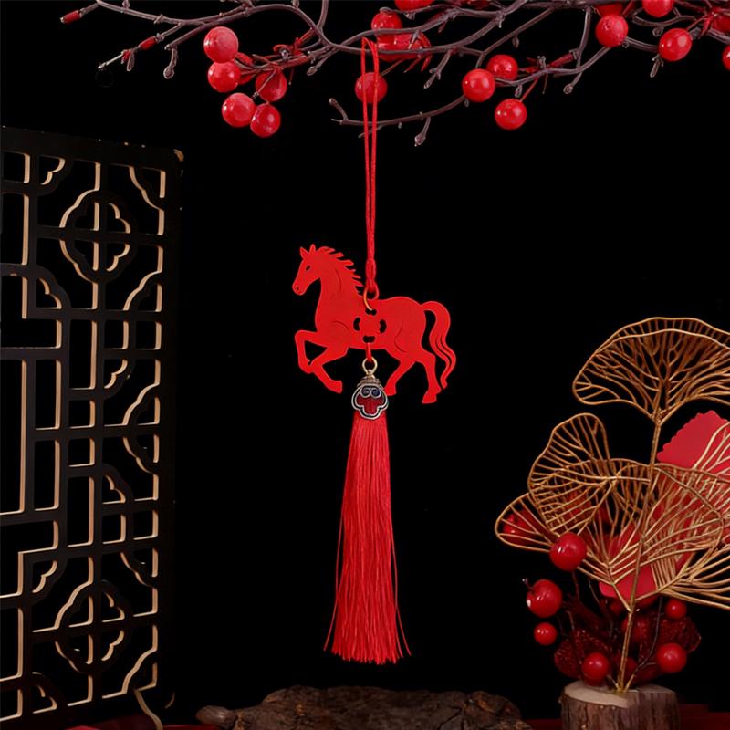 2026 Year Of The Horse Wall Hanging Ornament Zodiac Horse Pendant New Year Lucky