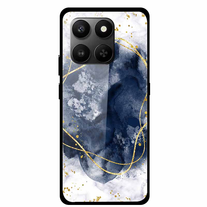 Glass Back Cover For Honor 200 Pro 5G Case Marble Hard Tempered Glass Case For Honor play 10T 400 Smart 5G Case 6.77" Shell Para