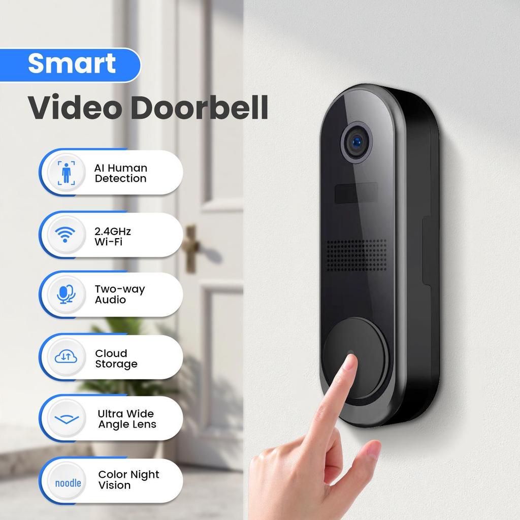 Low-Power WiFi Visual Doorbell Camera with Smart Voice Intercom and Mobile Monitoring