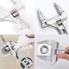 Wide Adjustable Wrench, Vertical Type, Faucet Wrench, Large Opening, Top Wide Adjustable Wrench, Adjustable Range (6-68mm), Slim and Lightweight, for
