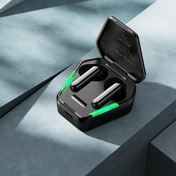 Usams Słuchawki Bluetooth 5.0 Tws Jyseries Gaming Earbuds Bezprzewodowe Czarny/Black Bhujy01
