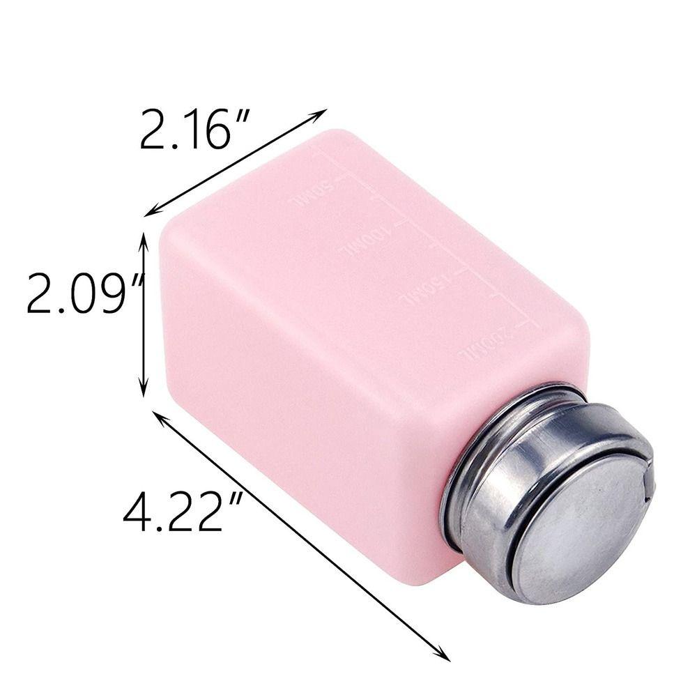 200mL Pump Dispenser Blue Pink Push Down Pump Dispenser Empty Dispensing Bottle  Cleanser