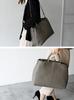 Genuine cowhide work tote bag for women A4 real leather shoulder bag large capacity commuting storage high visibility business bag popular tote bag