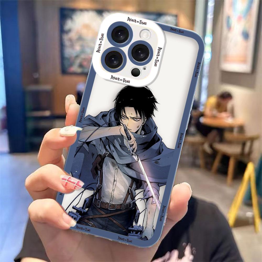 

Cartoon A-Attack On T-Titan Clear Phone Case For Samsung A03S A03 A04 A05 A05S A06 A7 A12 A13 A14 A15 A16 NOTE 10 20 ULTRA Case Samsung NOTE10PLUS